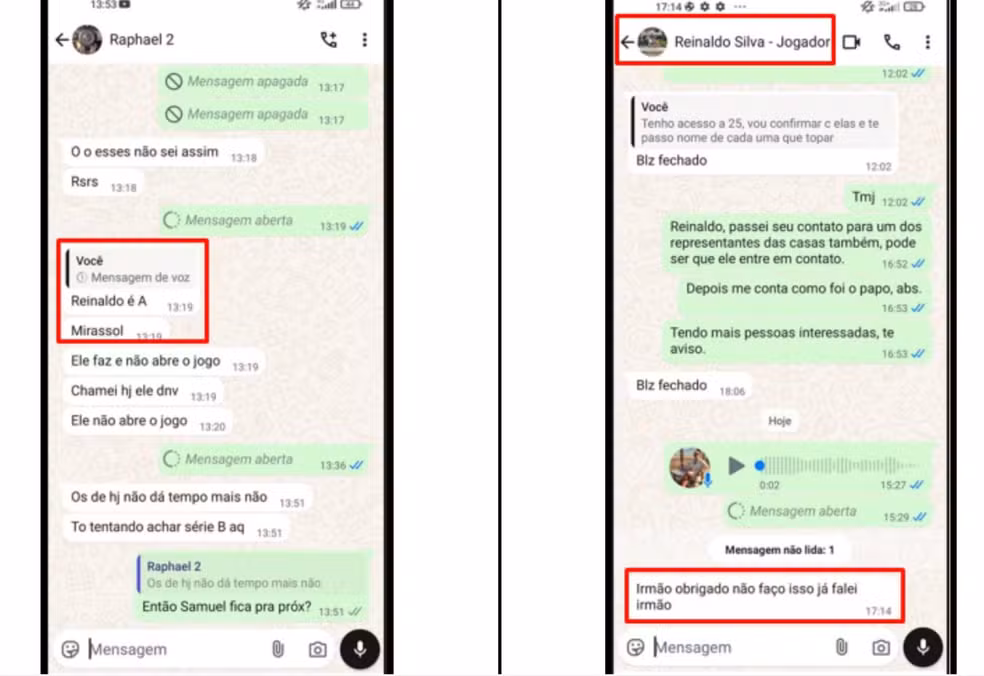 Denúncia do MP-PR revela mensagens de Popó ao filho: "Quem você está se tornando" 2 reinaldo conversa
