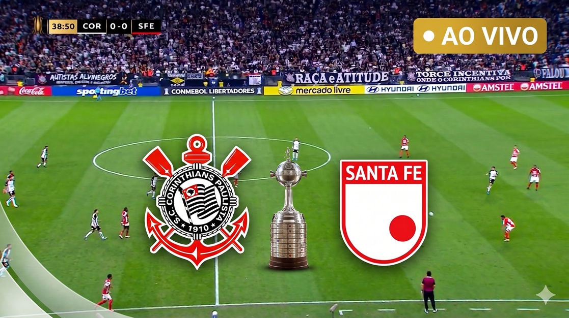 AO VIVO: Corinthians x Santa Fé Online e na TV - Libertadores 2026 8 AO VIVO: Corinthians x Santa Fé Online e na TV – Libertadores 2026